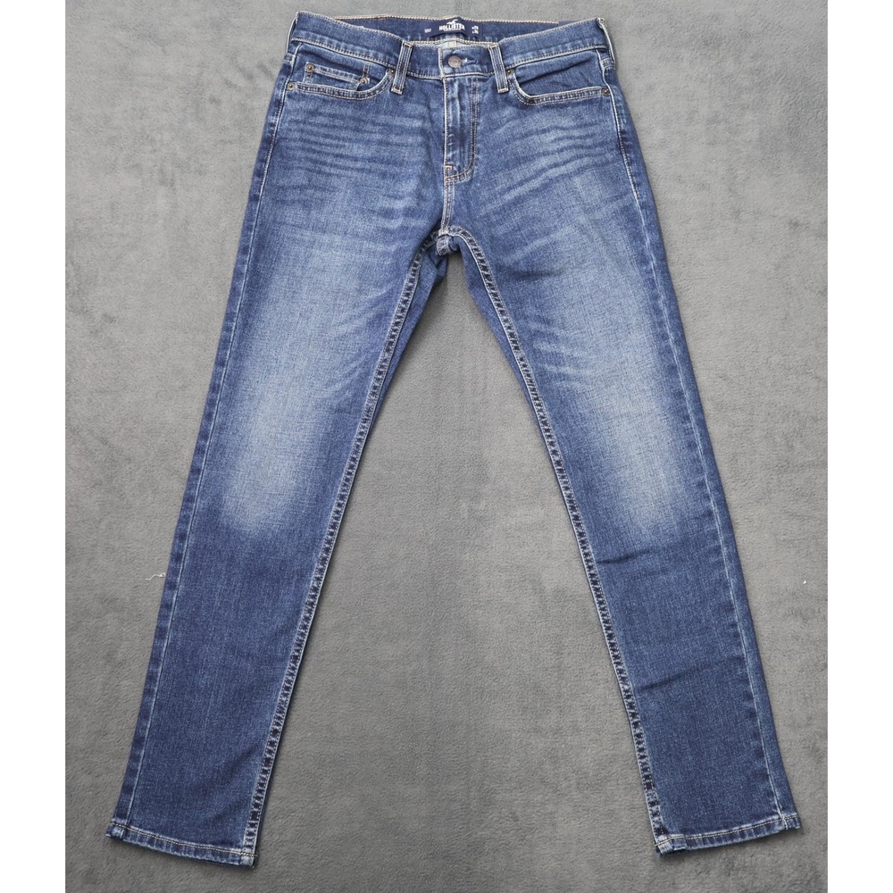 Hollister Skinny Epic Flex Jeans Mens 29x30 Medium Wash Blue Denim Slim Fit